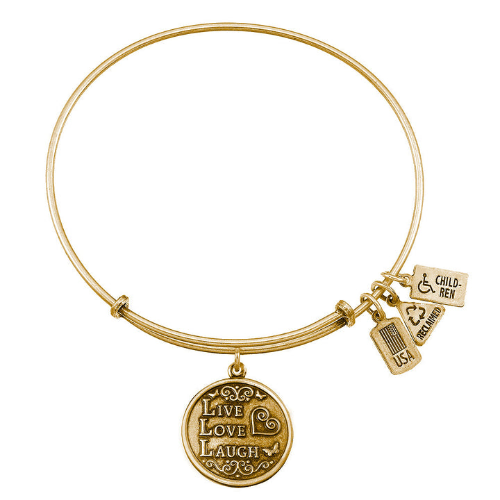 Live Love Laugh Charm Bangle