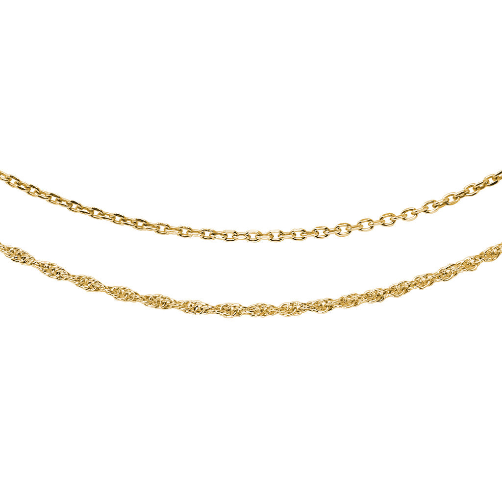 Lovely Layers Gold Cable & Gold Rope Necklaces
