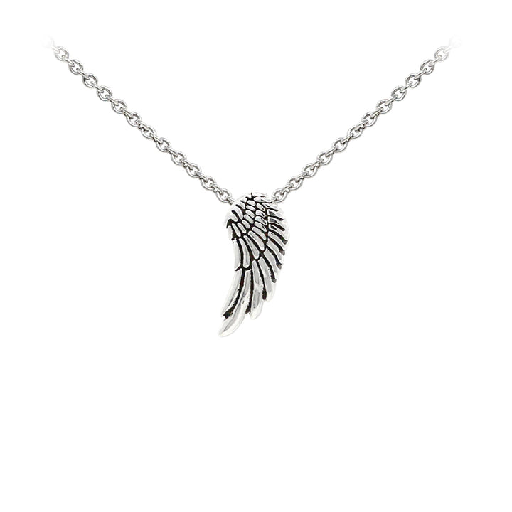 Angel Wing Sterling Silver Dainty Necklace