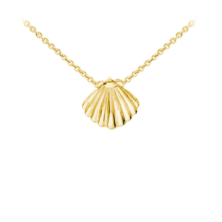 Seashell Sterling Silver Dainty Necklace