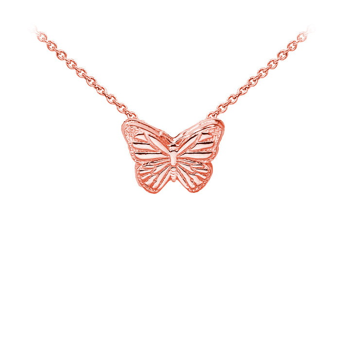 Butterfly Sterling Silver Dainty Necklace