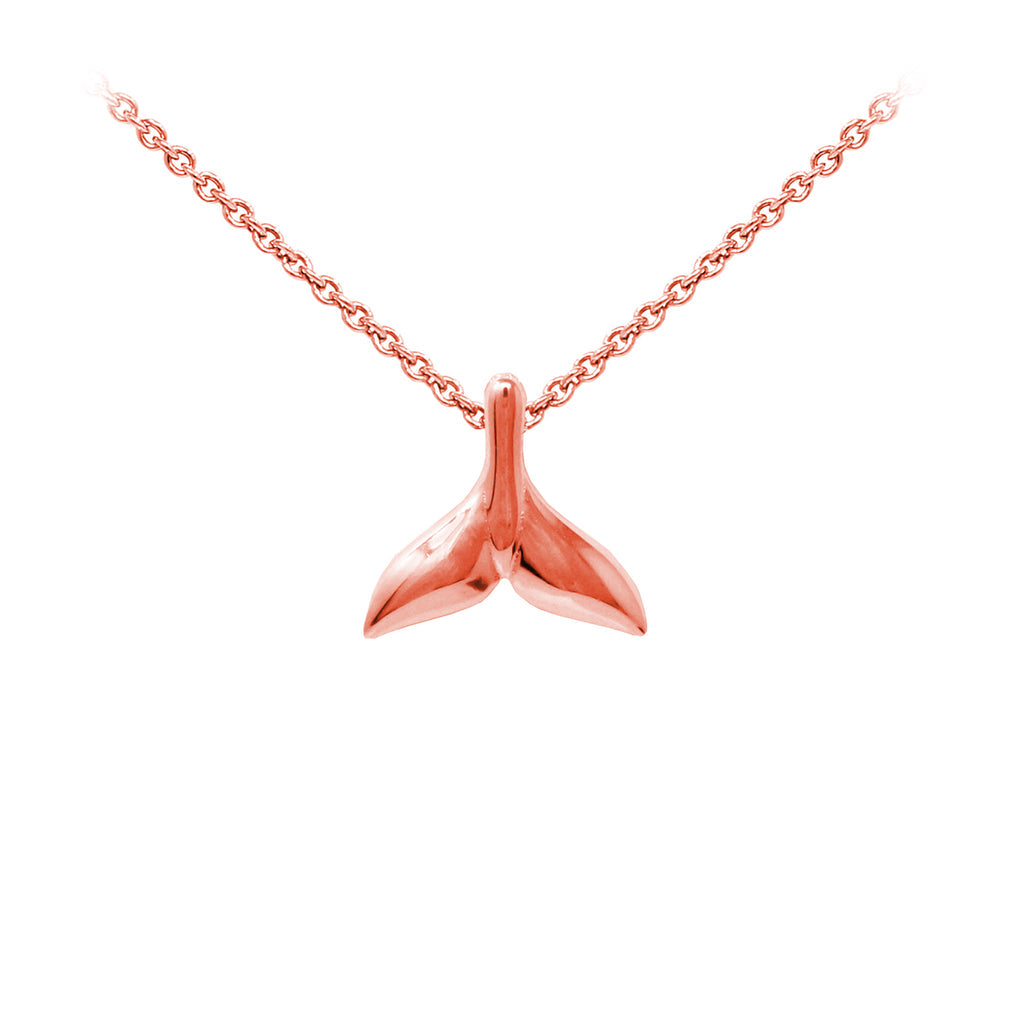 Whale Tail Sterling Silver Dainty Necklace