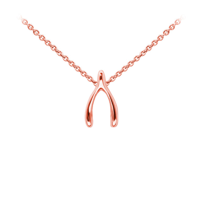 Wishbone Sterling Silver Dainty Necklace