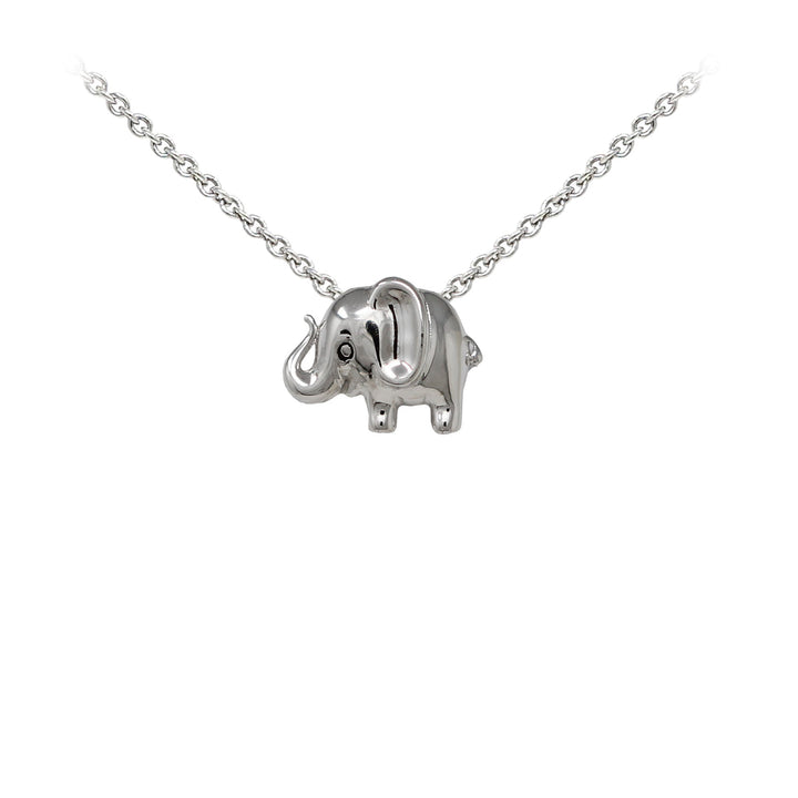 Elephant Sterling Silver Dainty Necklace