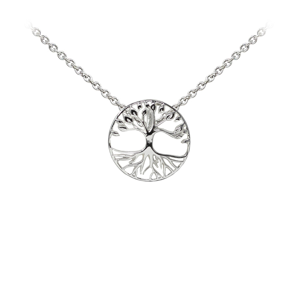 Tree of Life Sterling Silver Dainty Necklace