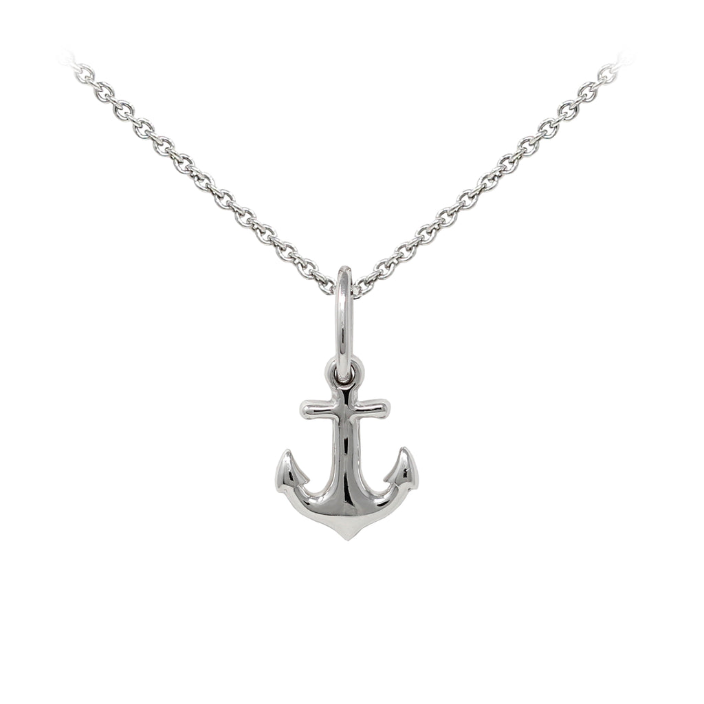 Anchor Sterling Silver Dainty Necklace