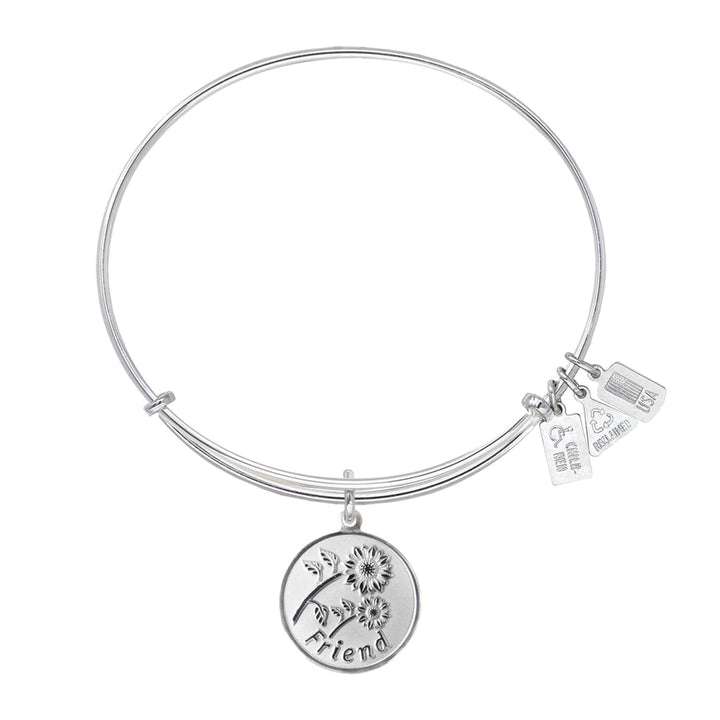 Friend w/ Sunflowers Charm Bangle