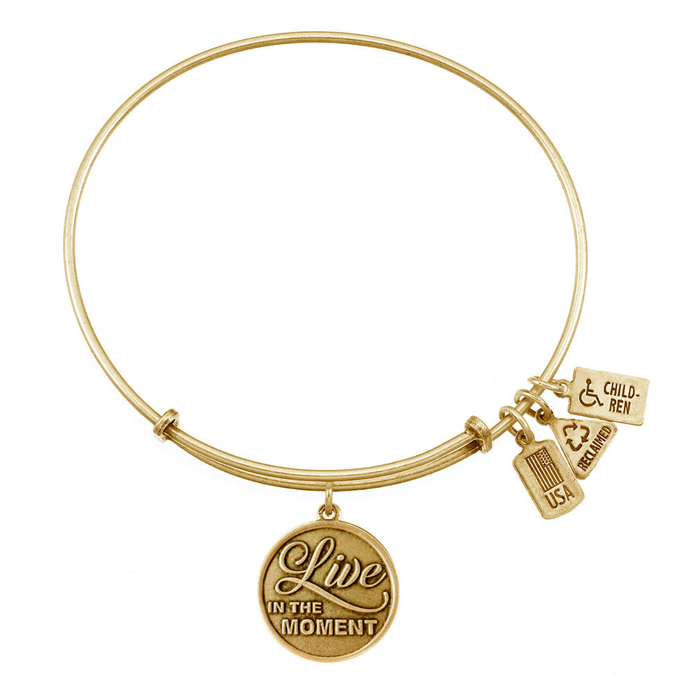 Live in the Moment Charm Bangle