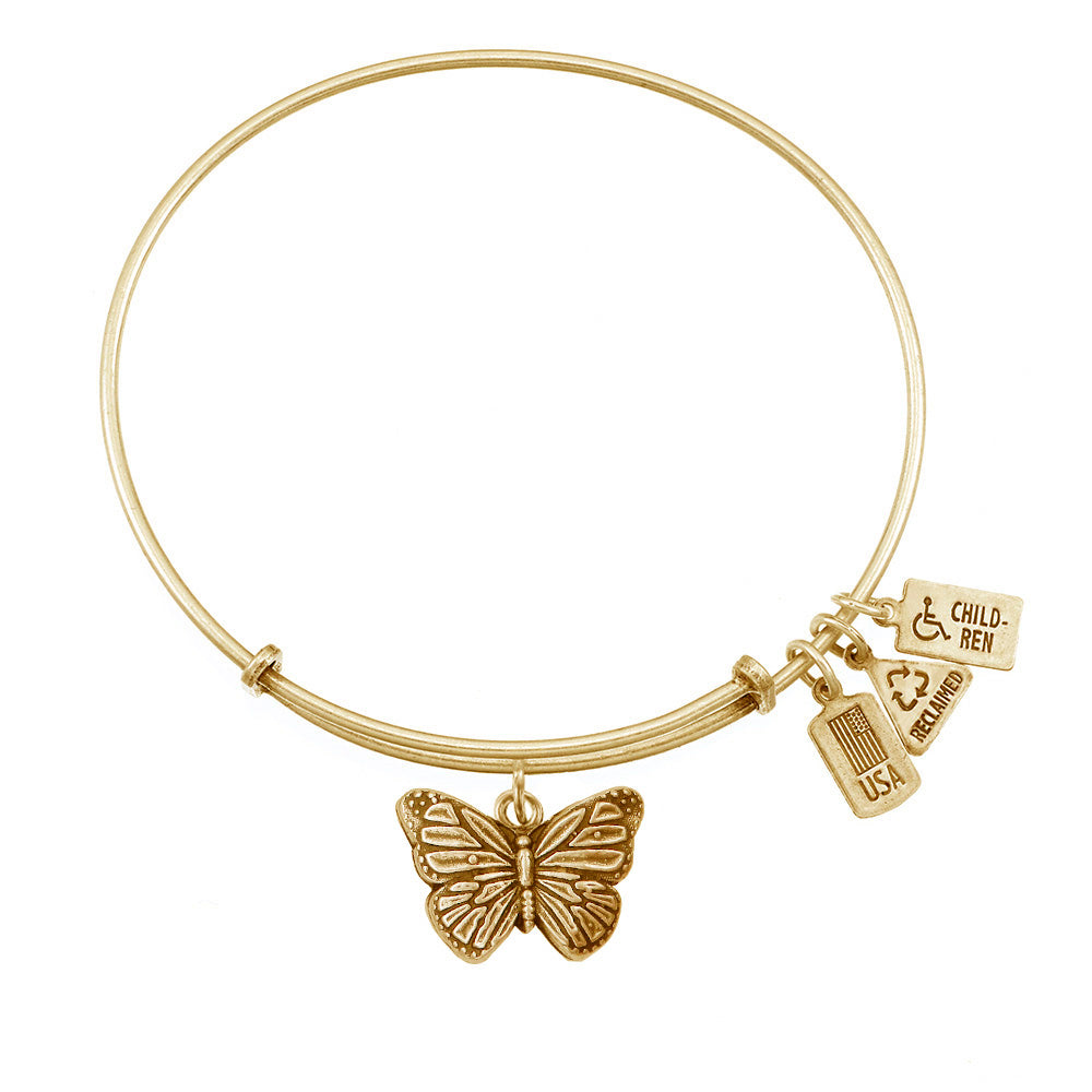 Butterfly Charm Bangle