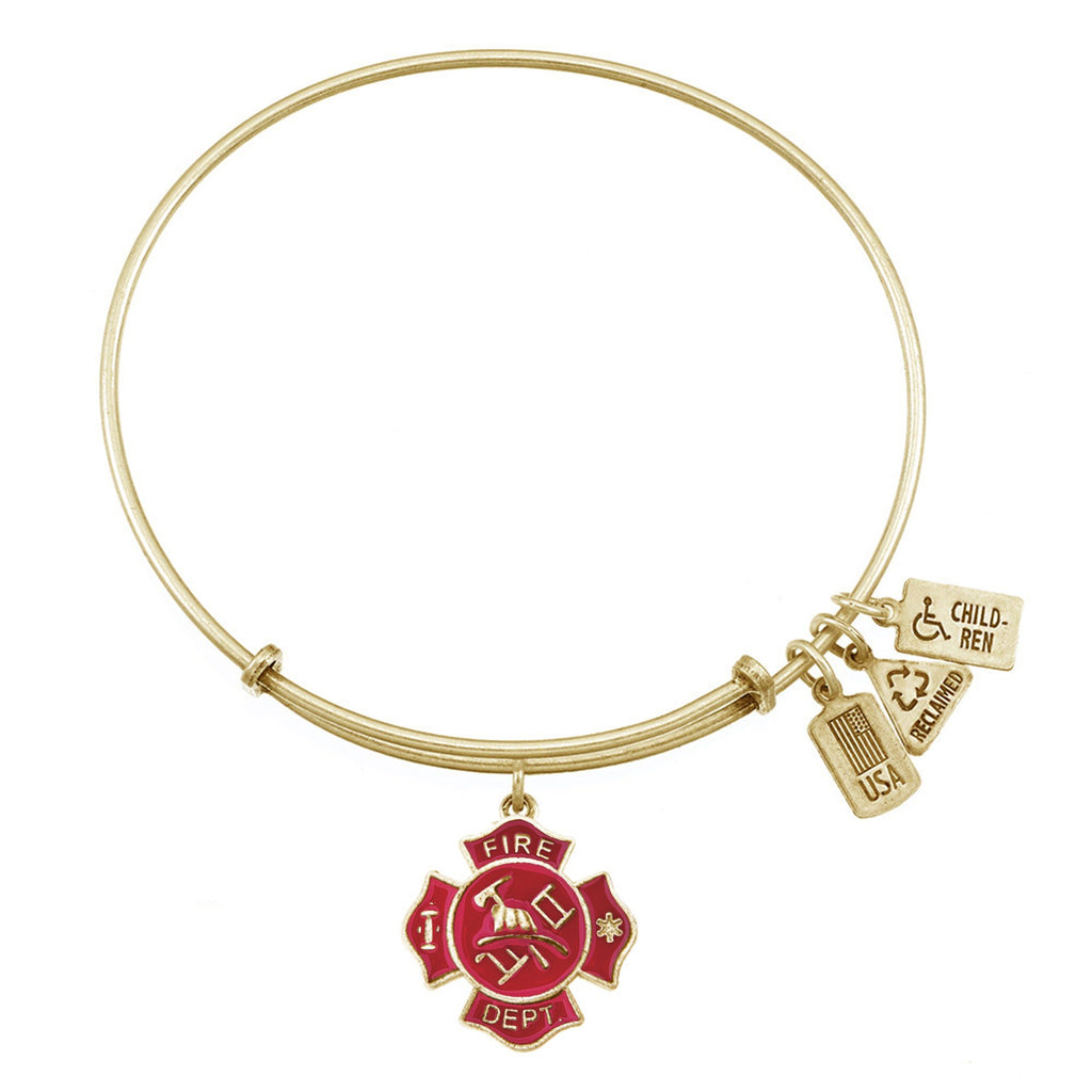 Fire Shield (Enamel) Charm Bangle