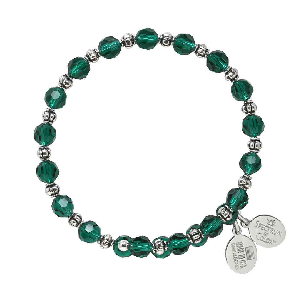 Emerald Crystal Wrap Bracelet