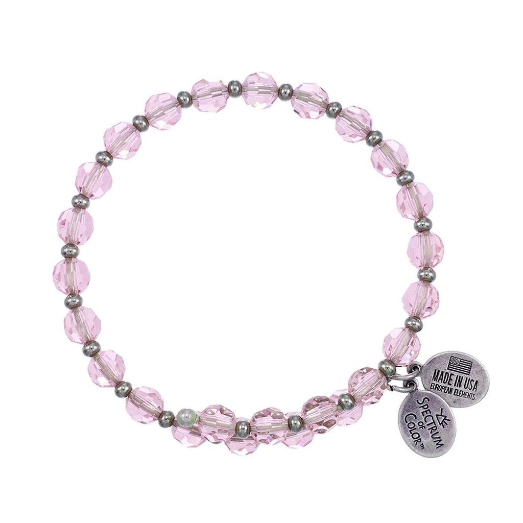 Pink Diamond Crystal Wrap Bracelet