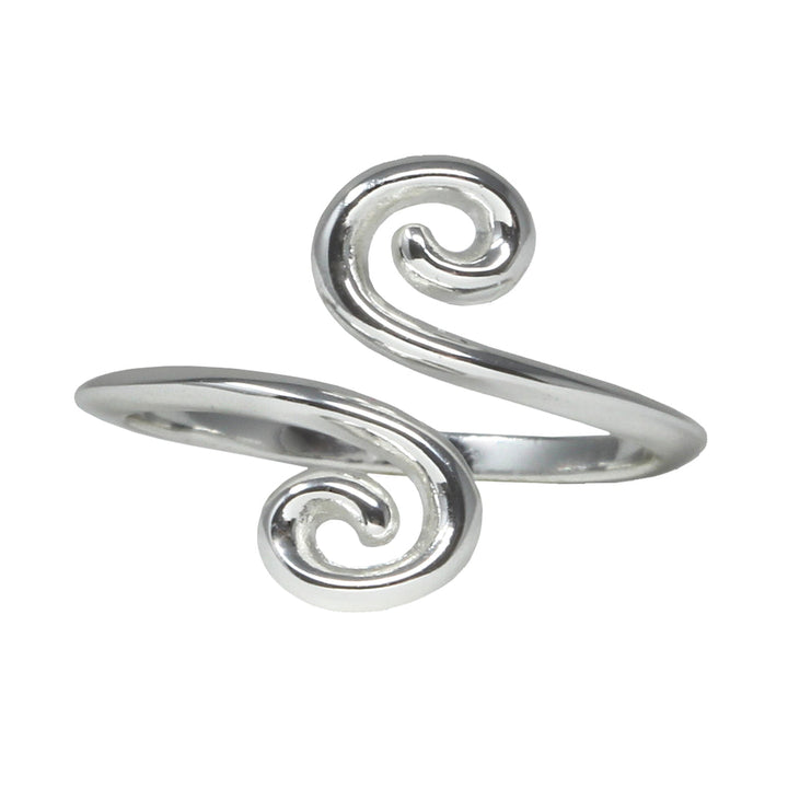 Swirls Sterling Silver Ring Wrap