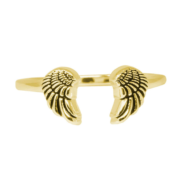 Angel Wings Sterling Silver Ring Wrap