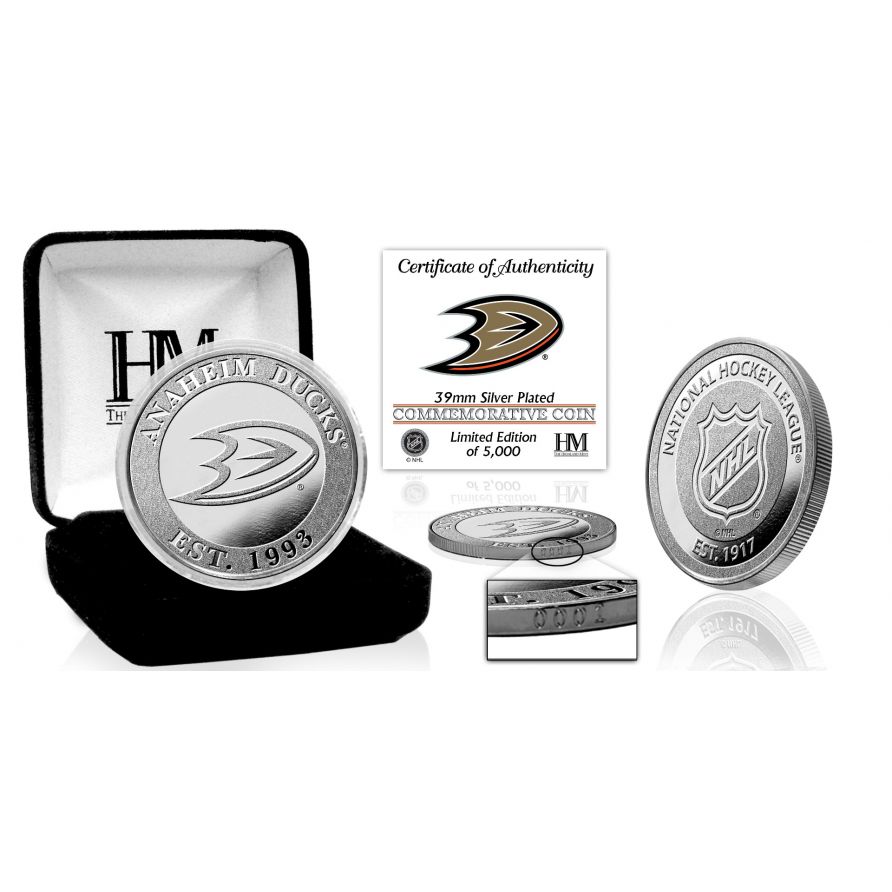 Anaheim Ducks Silver Mint Coin