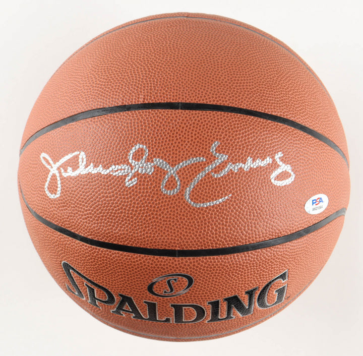 Julius "Dr. J" Erving Signed Basketball (PSA)