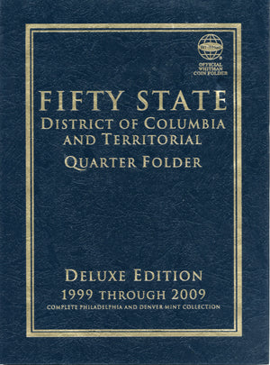 Quarters - Fifty State & Territory folder album (P&D) 112 coin