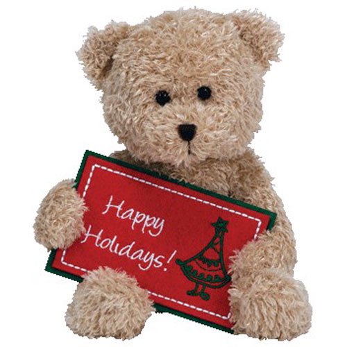 Happy Holidays the Bear w/ Sign