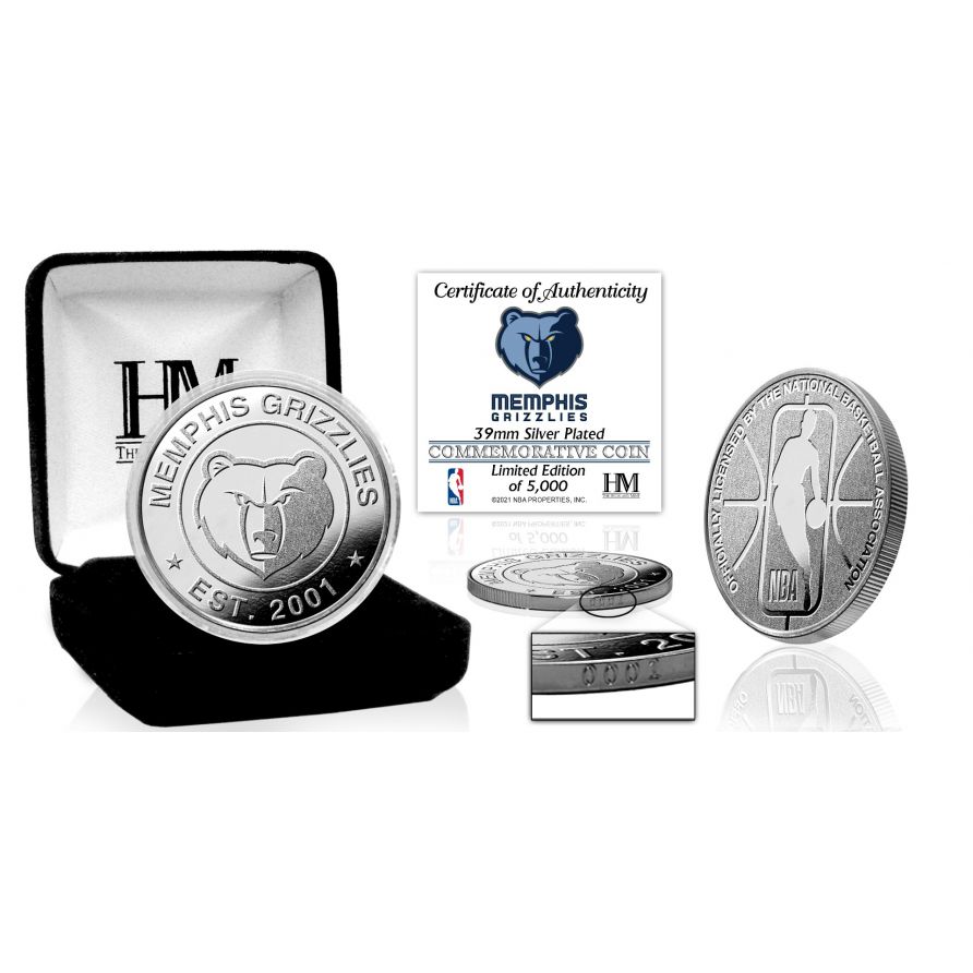 Memphis Grizzlies Silver Mint Coin