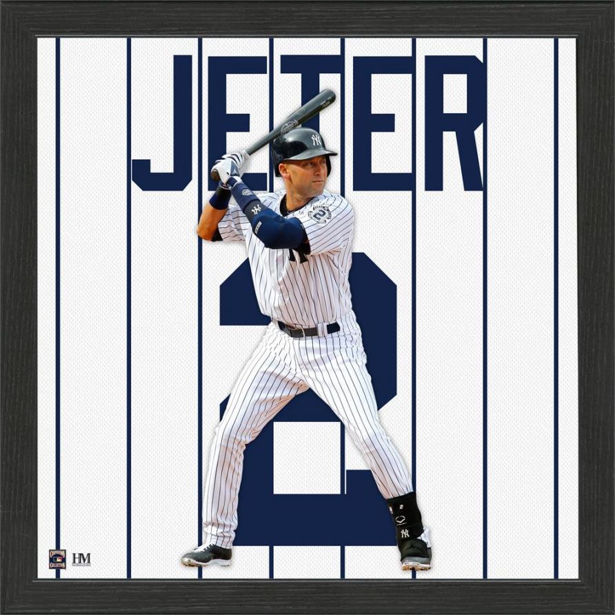 Derek Jeter Impact Jersey Framed Photo