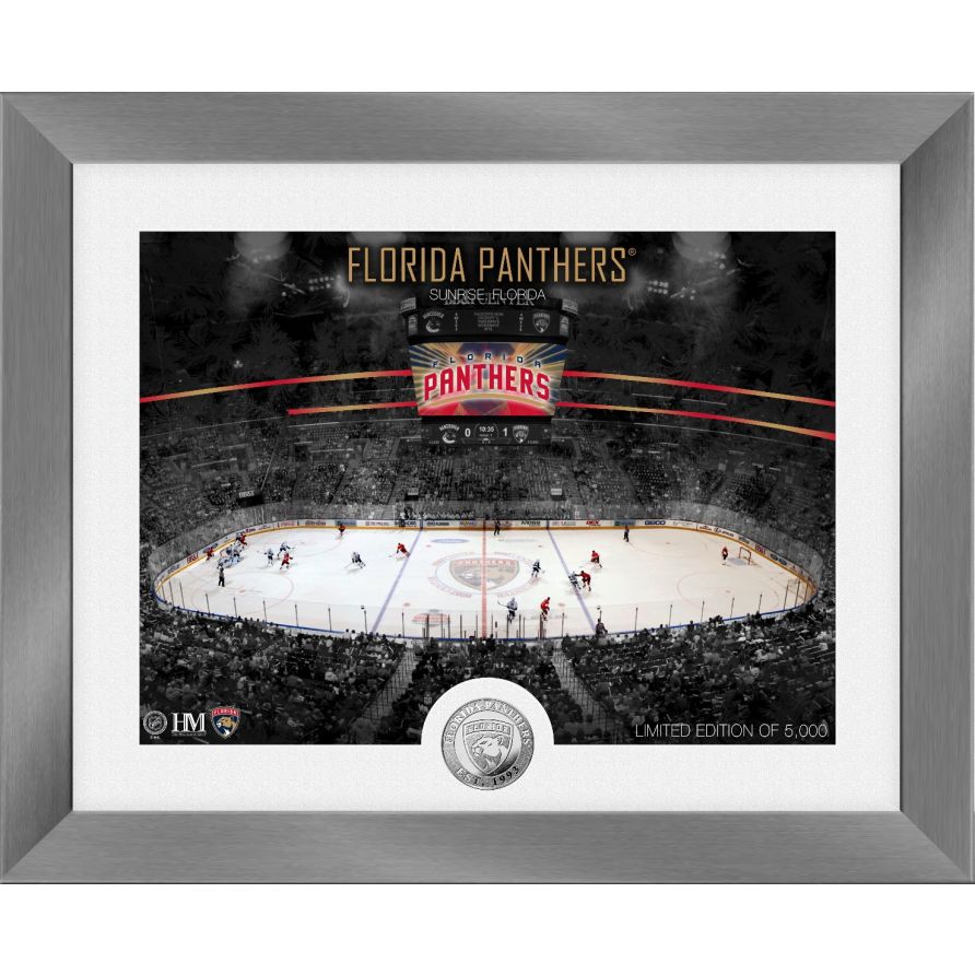 Florida Panthers Art Deco Silver Coin Photo Mint