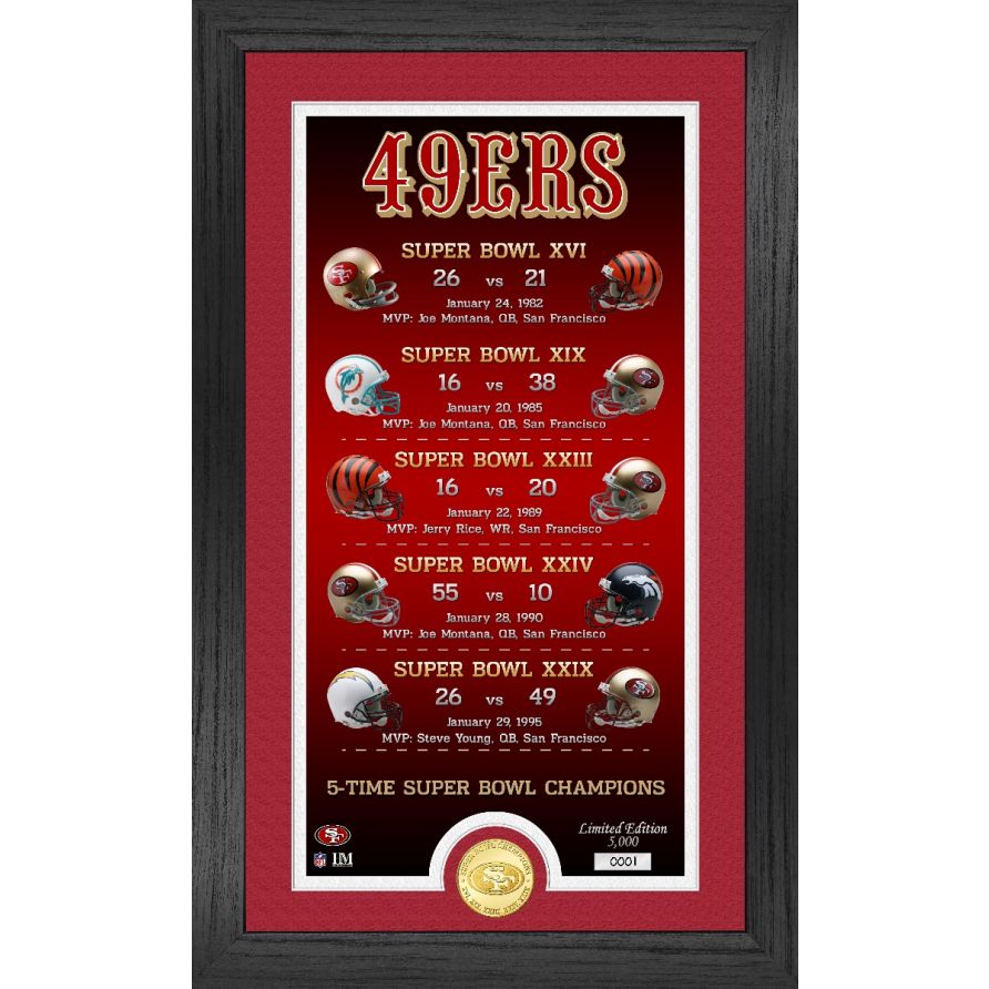 San Francisco 49ers Legacy Bronze Coin Photo Mint