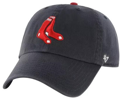 Boston Red Sox Hat Adjustable Navy with 2 Red Sox