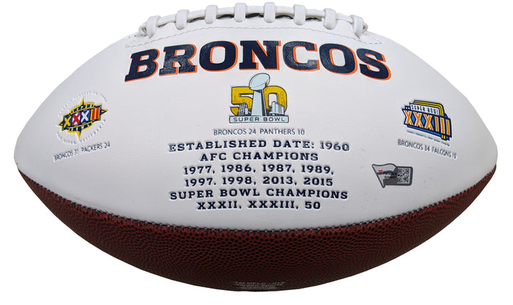 Russell Wilson Autographed Broncos Football - Fanatics COA