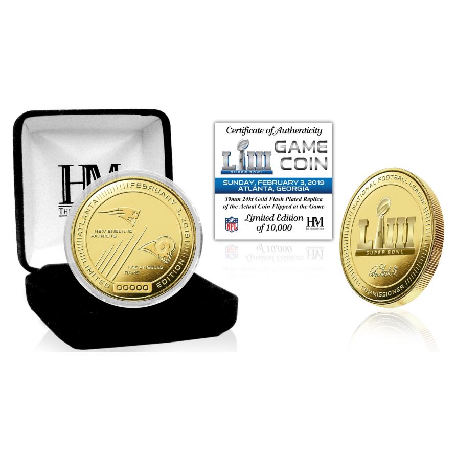 Super Bowl LIII Gold Flip Coin