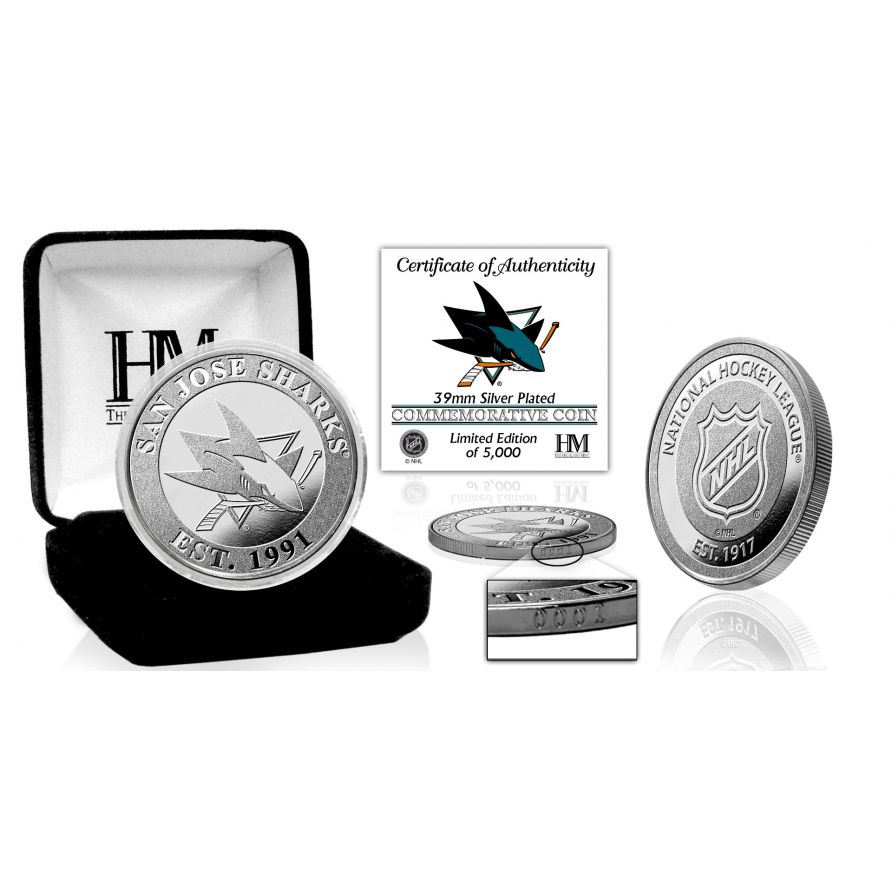 San Jose Sharks Silver Mint Coin