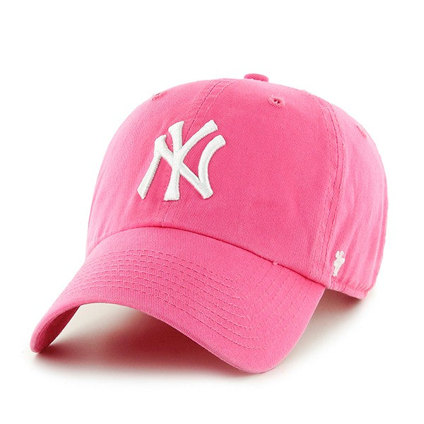 New York Yankees Hat Infant Magenta with white B